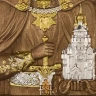 Икона в киоте "Дмитрий Донской" 38х32 см.