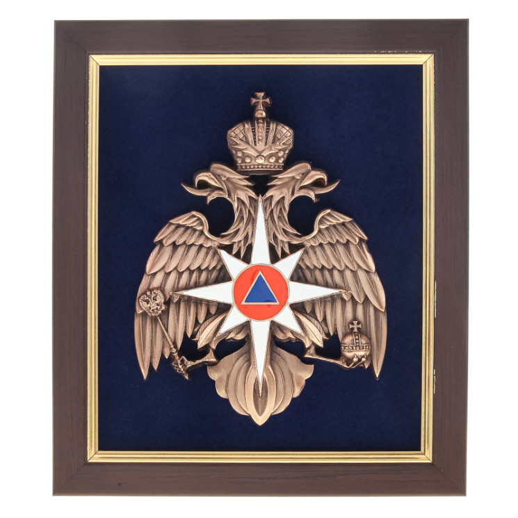 Плакетка "Герб МЧС России" 21х18 см