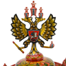 Братина с ковшами "Герб РФ". Хохлома.