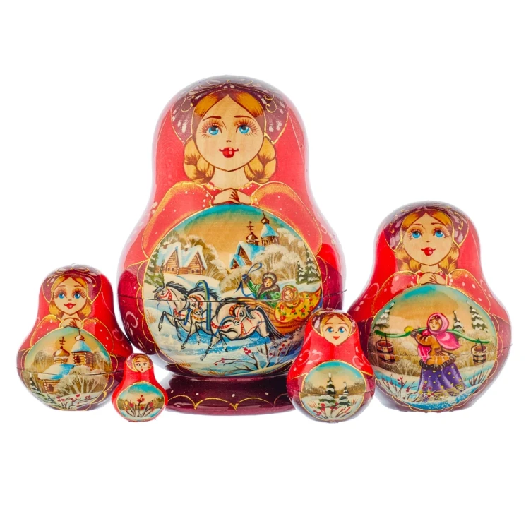 Матрешка "Тройка" 5 мест.