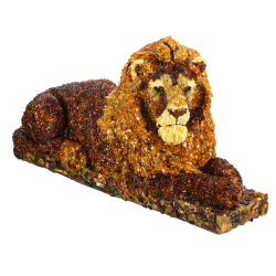 Скульптура из янтаря "Король лев".