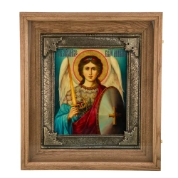 Икона в киоте "Архангел Михаил" 37х41 см.