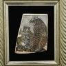 Панно из кости "Тигры" 26х29 см.