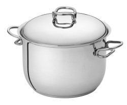 Кастрюля с крышкой высокая Serafino Zani Karen 14 см. 2,2 л. из стали 18/10