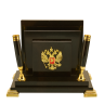Визитница из натурального камня "Герб РФ".