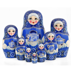 Матрешка  "Гжель"