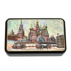 Шкатулка с художественной росписью "Старая Москва".