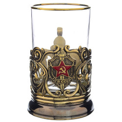 Подстаканник латунный "КГБ".