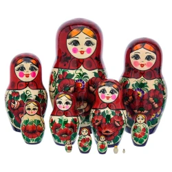 Матрешка "Цветы" 12 мест.