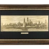 Офорт черно-белый "Кремль. Вид с Москворецкого моста" 27х55 см.