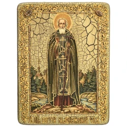 Икона "Сергий Радонежский" 15х20 см.