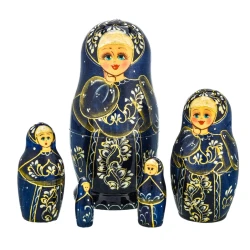 Матрешка "Цветы" 5 мест.