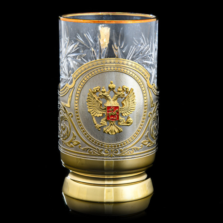 Подстаканник "Герб РФ". Златоуст.