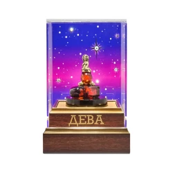 Статуэтка из янтаря и бронзы "Знак Зодиака Дева".