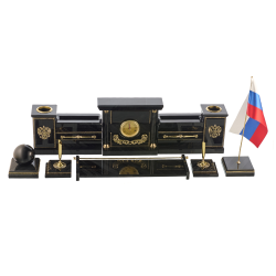 Настольный письменный набор из камня "Кабинетный".