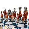 Шахматы с янтарными фигурами "Рыцарский турнир" 48х48 см.