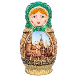 Скульптура деревянная резная "Матрешка"