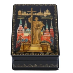 Шкатулка с художественной росписью "Князь Владимир".