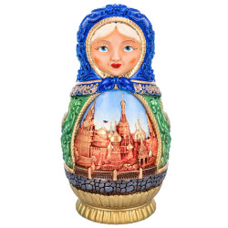 Скульптура деревянная резная "Матрешка"