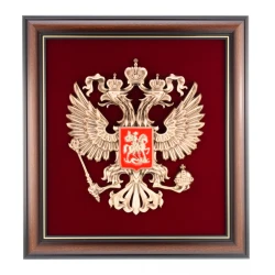 Панно-плакетка "Герб России". Гальванопластика 43х45 см.
