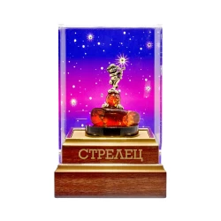 Статуэтка из янтаря и бронзы "Знак Зодиака Стрелец".