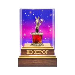 Статуэтка из янтаря и бронзы "Знак Зодиака Козерог".