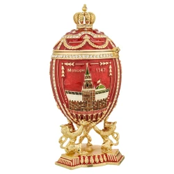 Пасхальное яйцо "Виды Москвы". Традиции Фаберже.