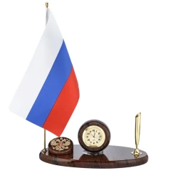 Настольный письменный набор из обсидиана.