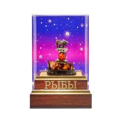 Статуэтка из янтаря и бронзы "Знак Зодиака Рыбы".
