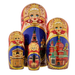 Матрешка "Спасская башня" 4 места.