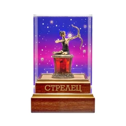 Статуэтка из янтаря и бронзы "Знак Зодиака Стрелец".