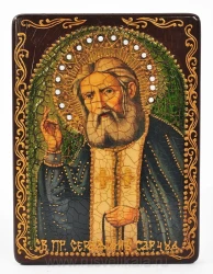 Икона "Серафим Саровский" 21 х 29 см.