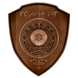 Панно из дерева "Герб ФК Ахмат"