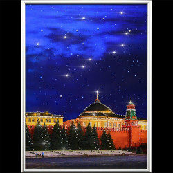Картина "Сердце России". Сваровски Swarovski 30 х 40 см